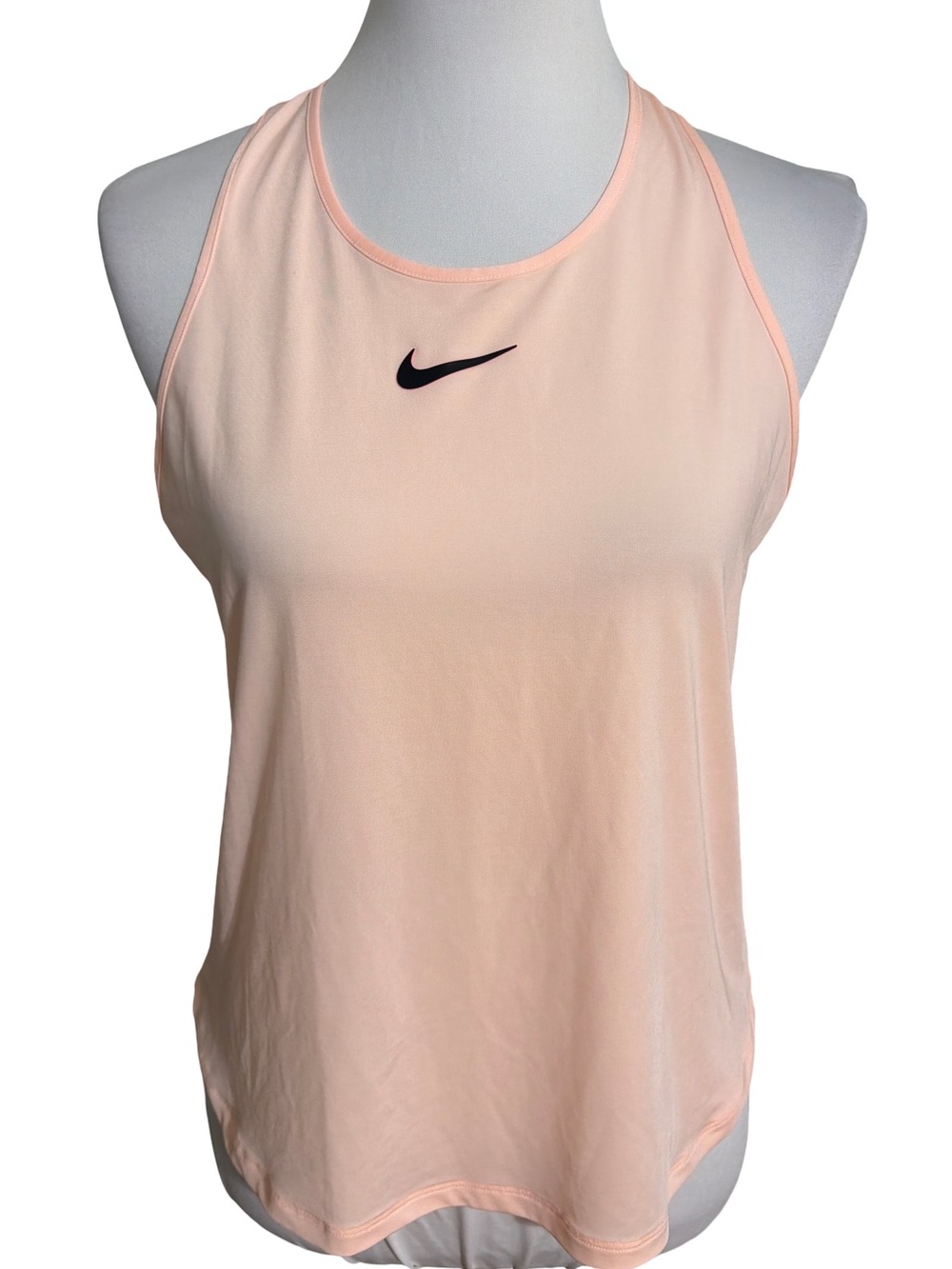 Nike Light Peach Racerback Tank with Black Swoosh